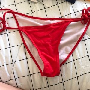 Red bikini bottoms